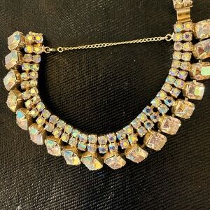 Vintage  Julianna Aurora Borealis Bracelet 3”Diameter